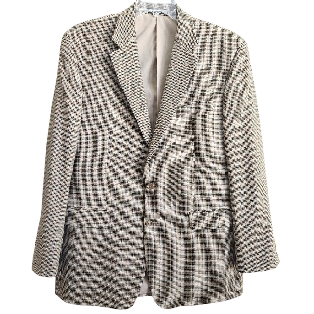 Lauren Ralph Lauren Wool 2 Button‎ Blazer Sport Coat Sz 44L Huntsman's Tweed